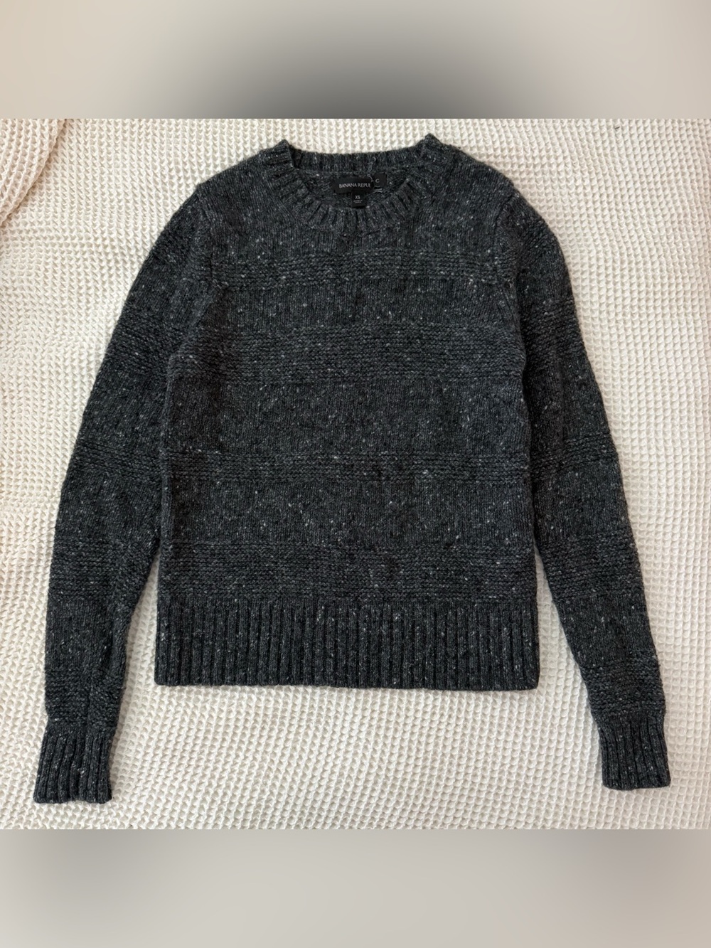 banana republic gray wool blend sweater